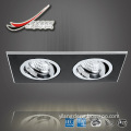 Adjustable led ceiling spot light brushed silver hardware kit,CE